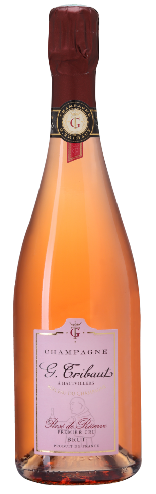 Champagne rosé de reserve premier cru G.Tribaut