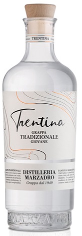 Trentina grappa tradizionale giovane Distilleria Marzadro