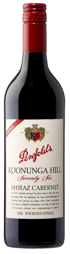 Shiraz Cabernet Koonunga Hill seventy-six Penfolds