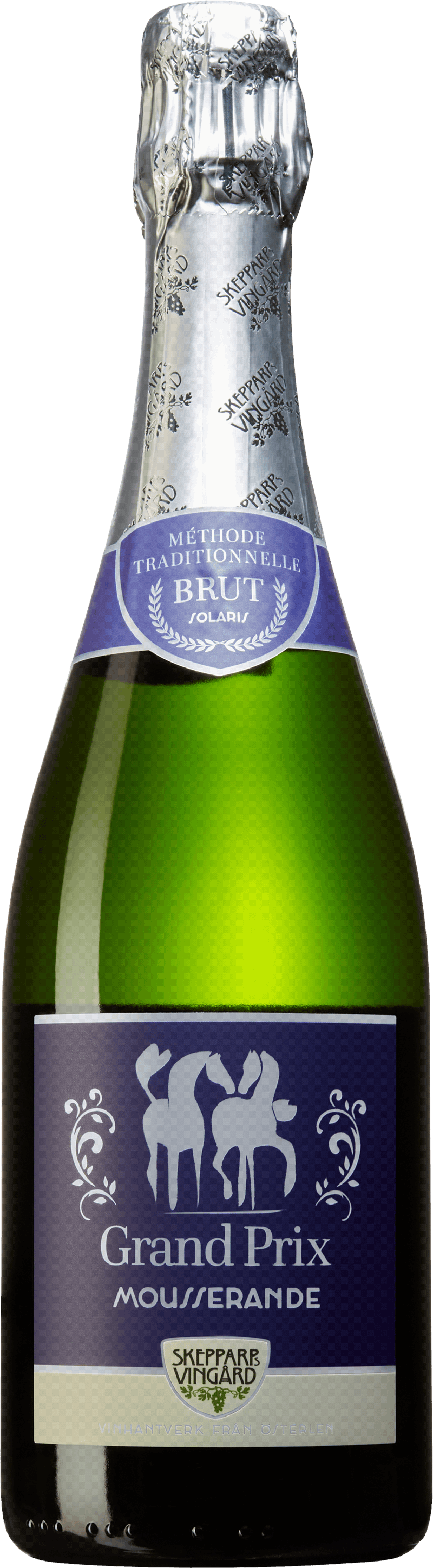 Grand Prix Mousserande brut Solaris methode traditionnelle Skepparps Vingard